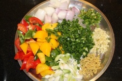 Ingredients for Chilli Paneer